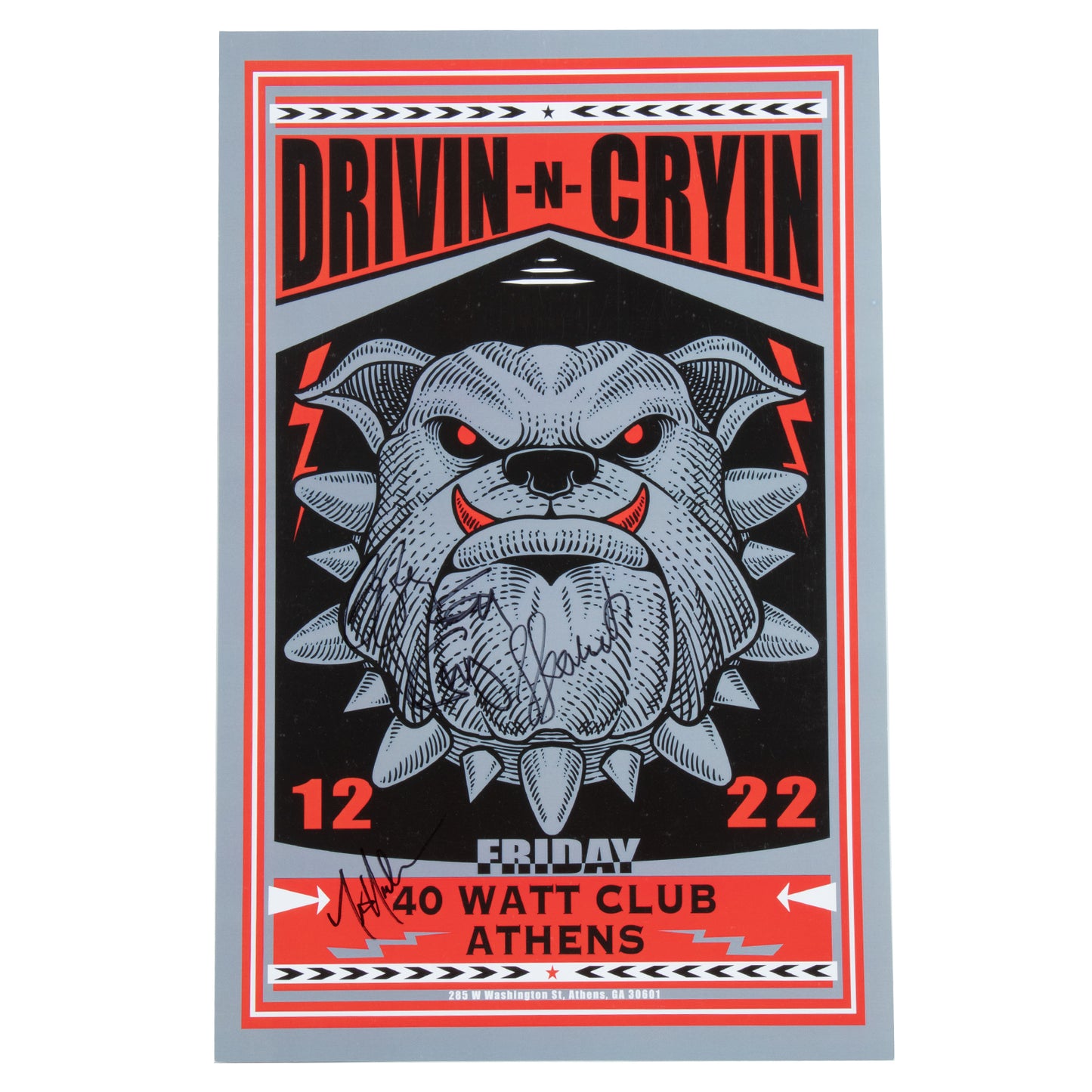 Autographed Show Poster 40 Watt Dec 2022 - a23