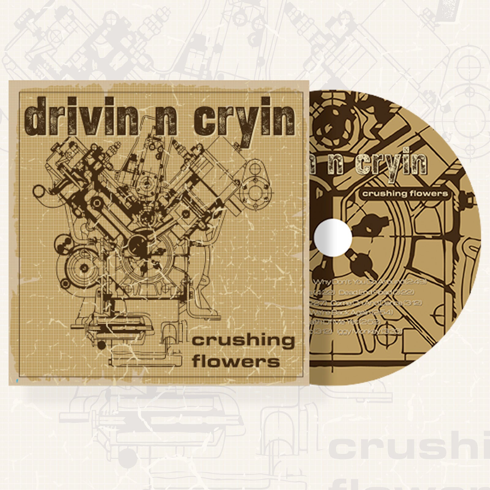 drivin n cryin Crushing Flowers CD – Merch Mountain