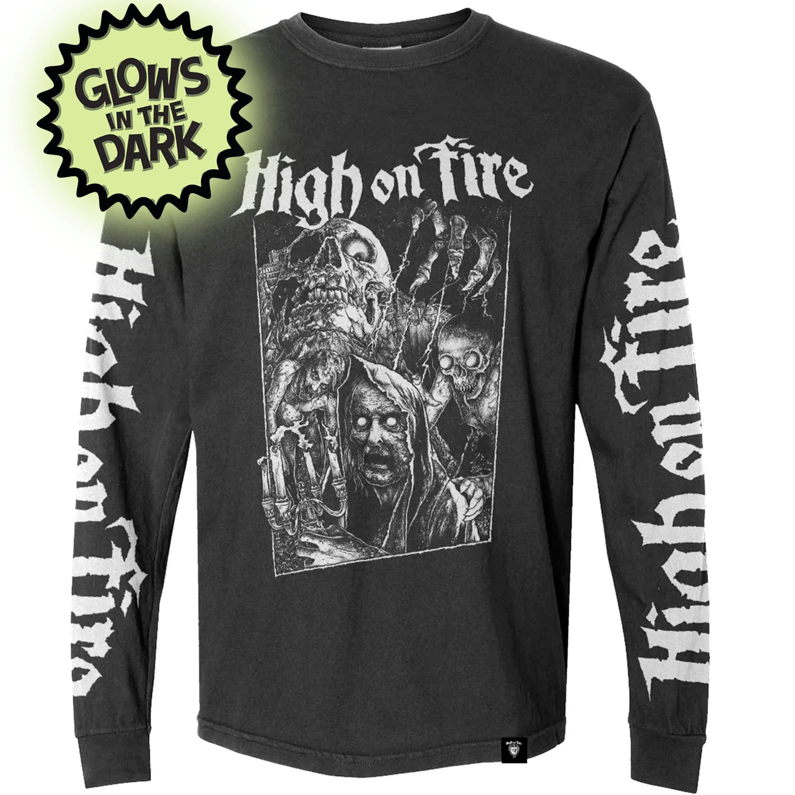 HIGH ON FIRE HORROR PYROMALLIS T-Shirt Long Sleeve – Merch Mountain