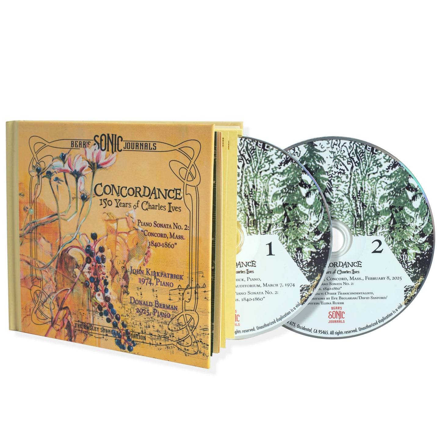 Bear's Sonic Journals: Concordance — 150 Years of Charles Ives CD