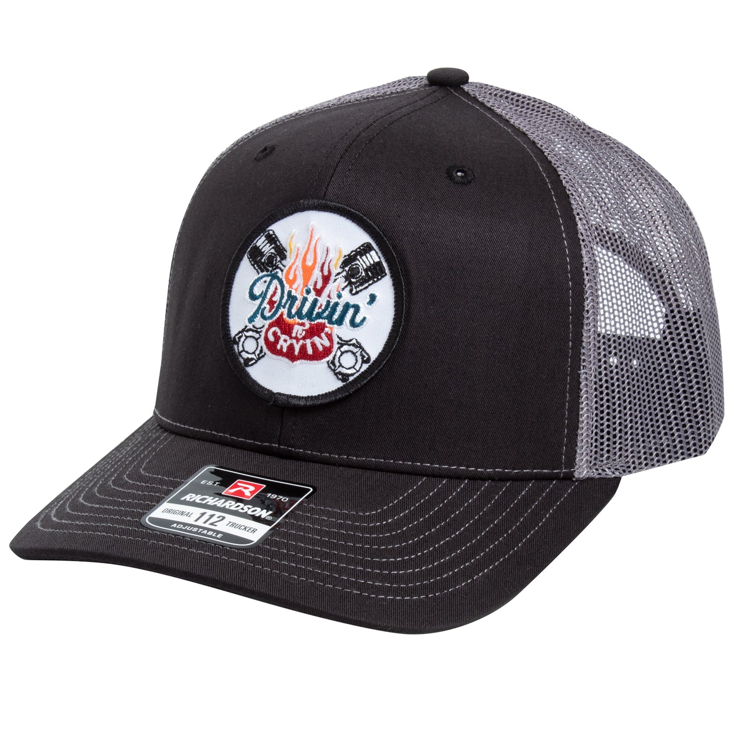 Drivin n Cryin trucker hat pistons patch