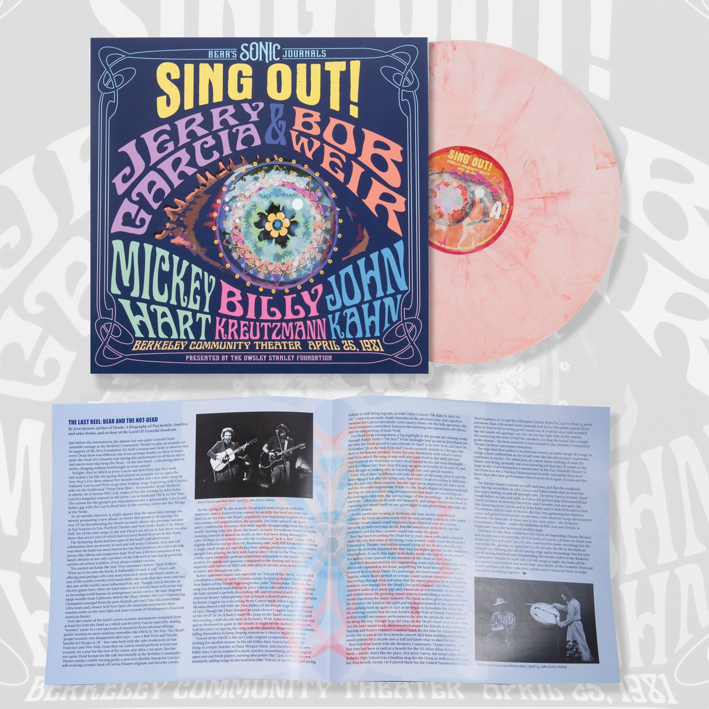 Jerry Garcia, Bob Weir, Mickey Hart, Billy Kreutzmann Bear's Sonic Journals: Sing Out! Berkeley Community Theater, 4/25/1981 (Limited Edition Eyeball Vinyl)