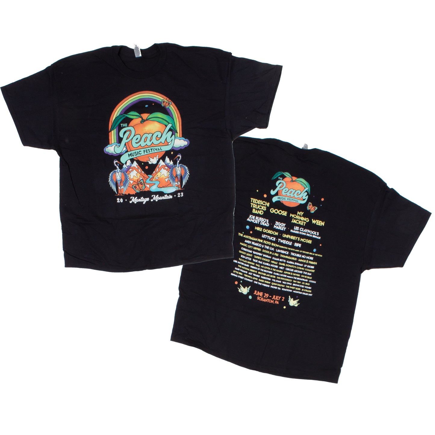 Peach Fest 2023 Black Tee