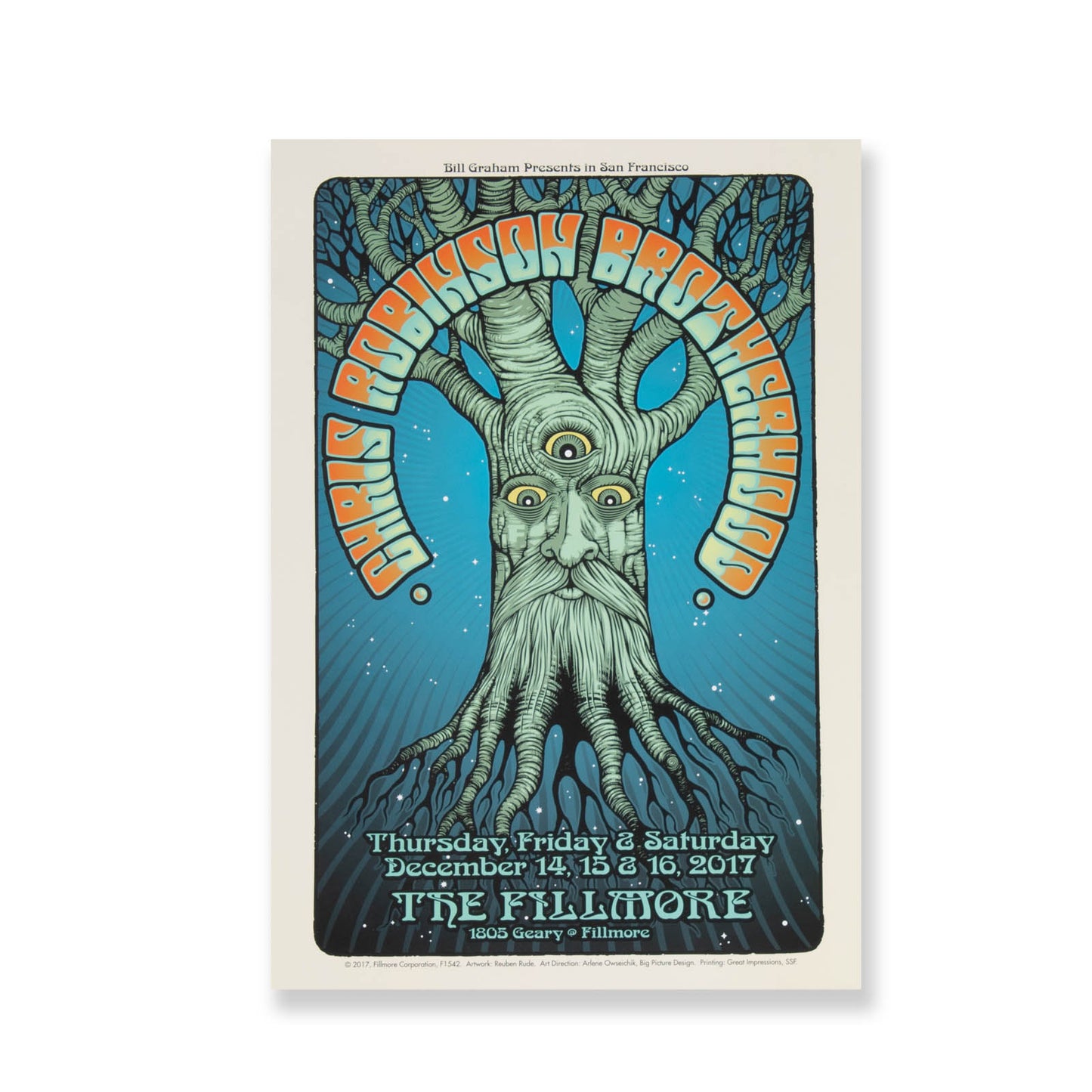 CRB Show poster Fillmore 2017 D5