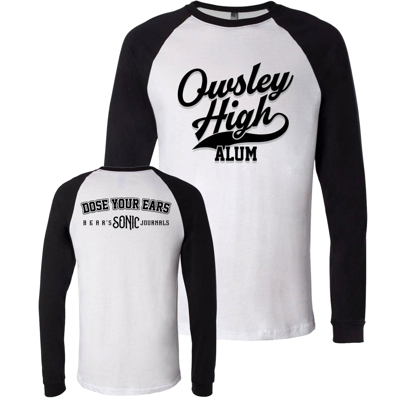 OSF Owsley High Black Sleeves Baseball T-Shirt