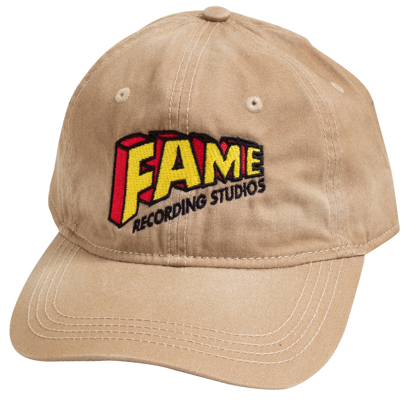 Khaki hat with Fame Logo