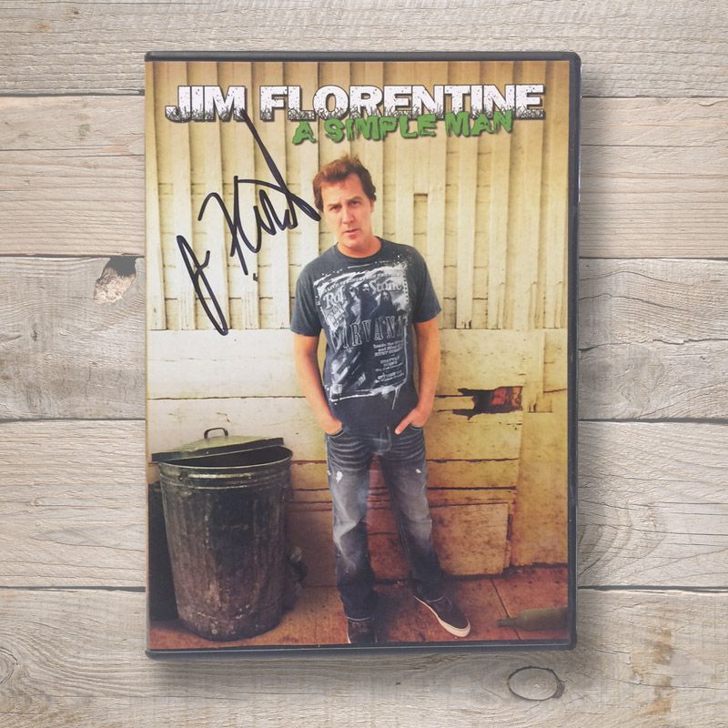 Jim Florentine A simple man DVD Autographed