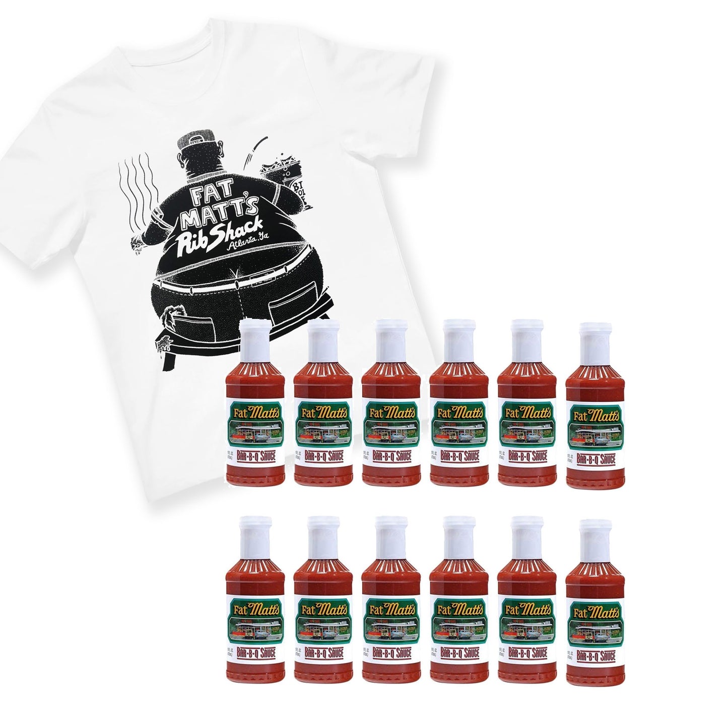 Fat Matt's BBQ Full Case Tee Promo