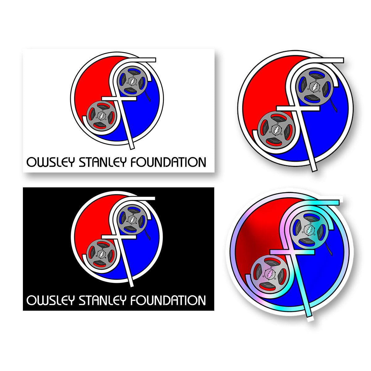 OSF Reel Your Face Weatherproof Stickers