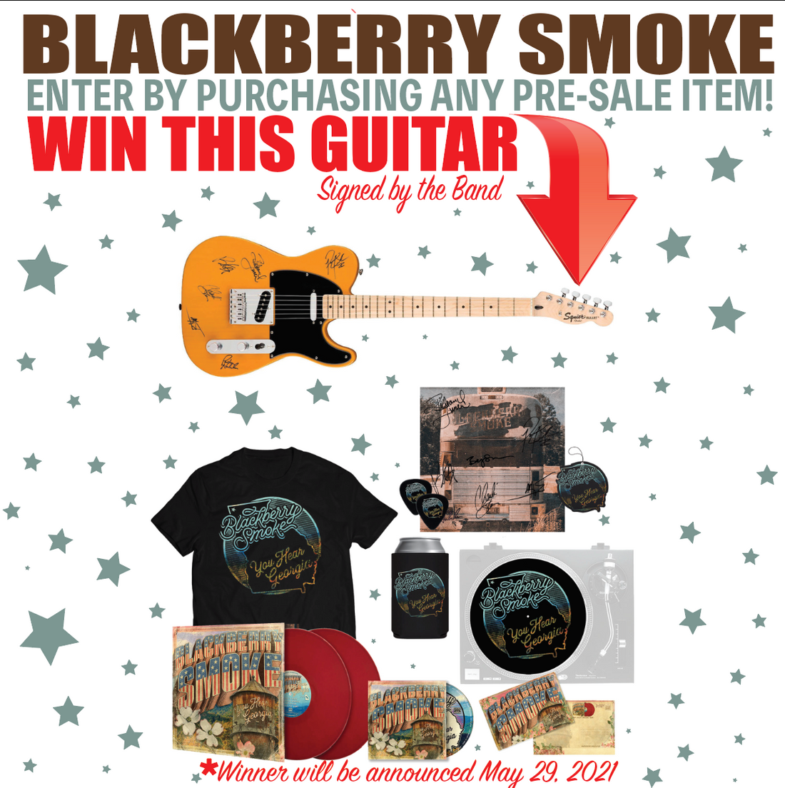 WIN THIS AUTOGRAPHED BLACKBERRY SMOKE GUITAR