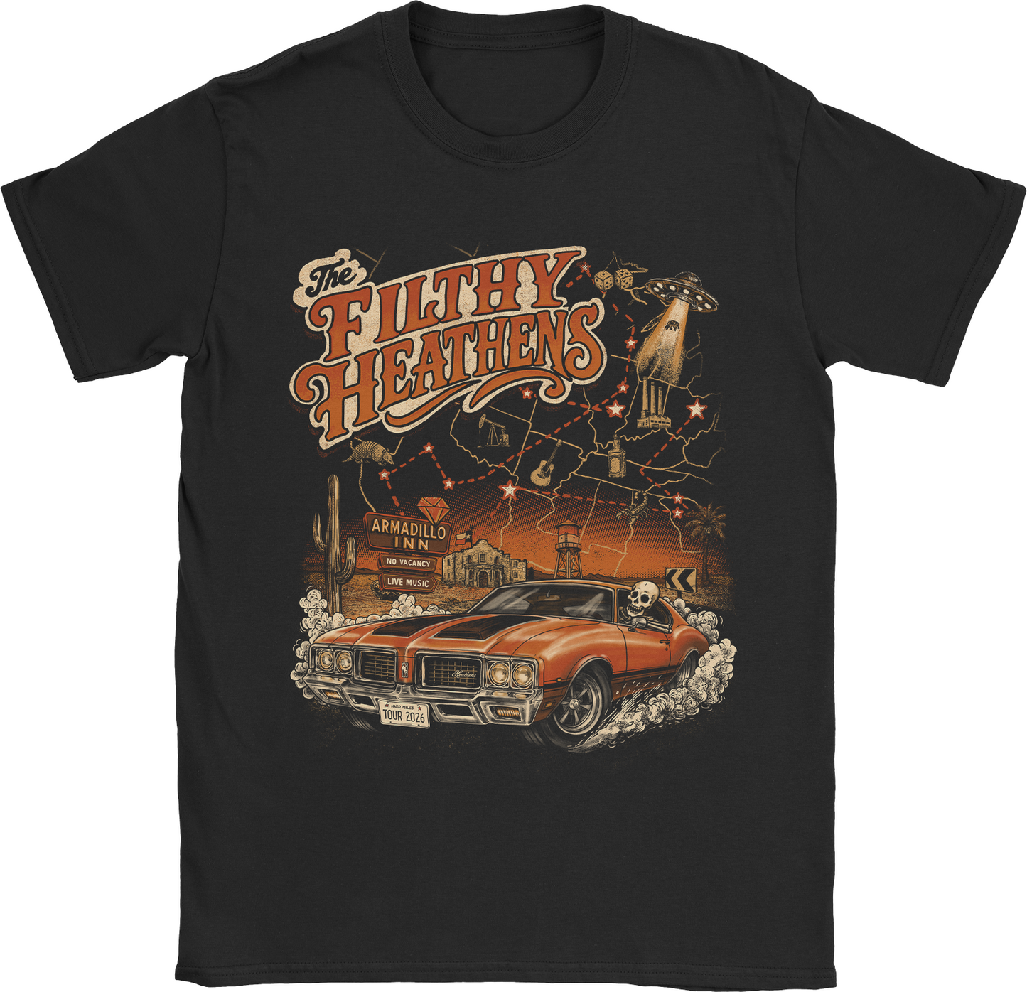 The Filthy Heathens 2026 Tour Shirt