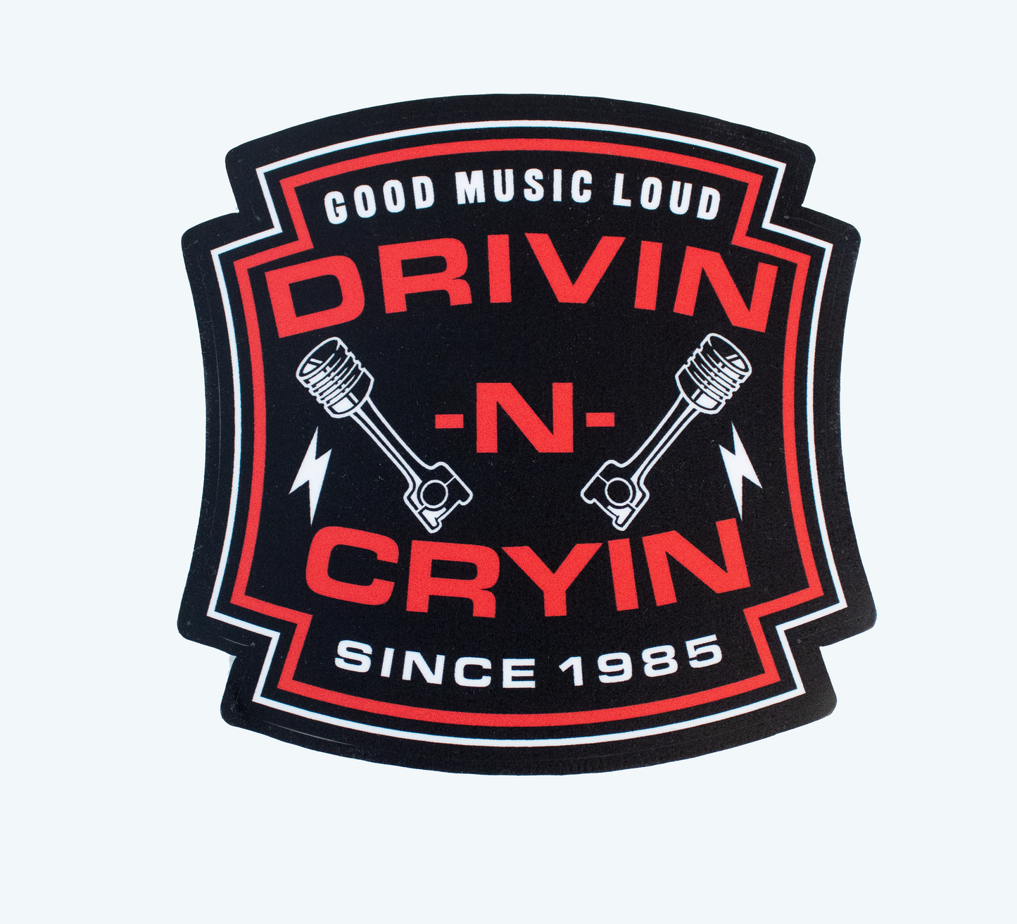 Drivin N Cryin Sticker