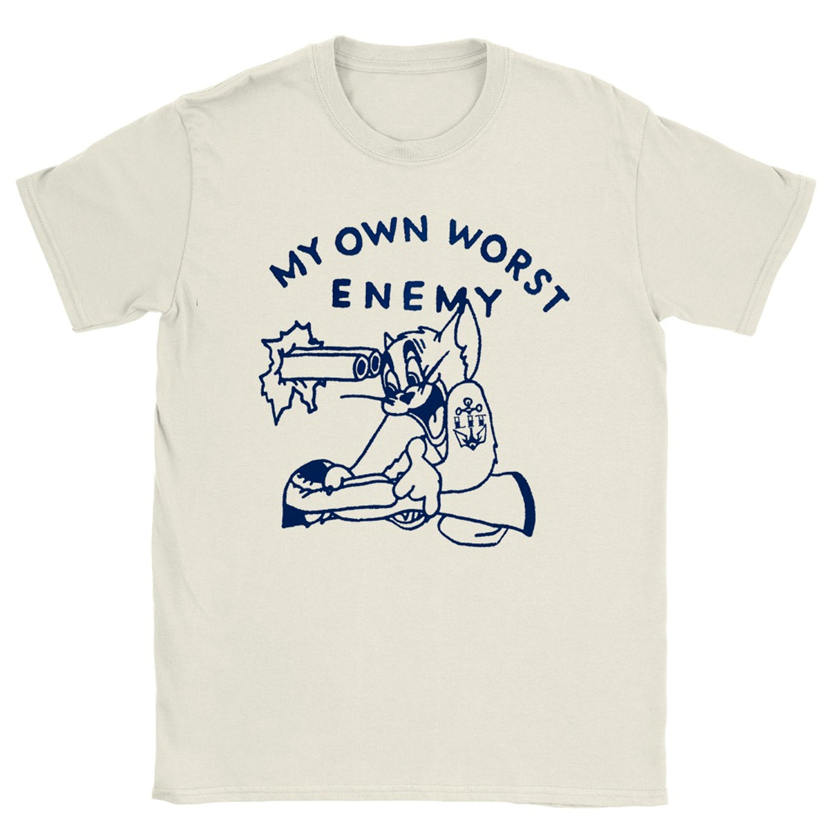 Lit my own worst enemy cream merch mountain