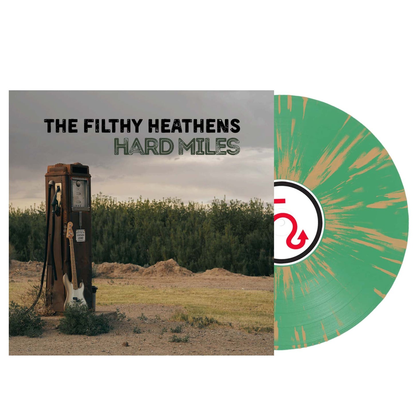 The Filthy Heathens: Hard Miles - Clear with Green/Tan Splatter Vinyl