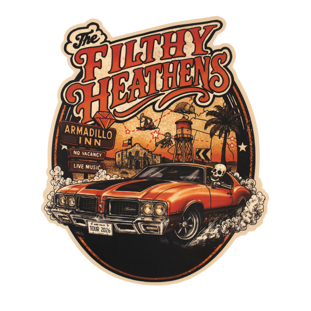 The Filthy Heathens 2026 Tour Sticker