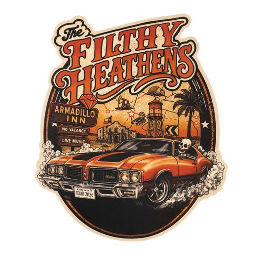 The Filthy Heathens 2026 Tour Sticker