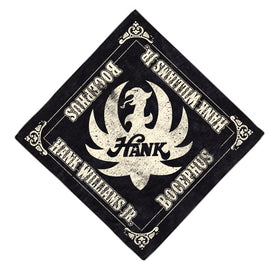 Hank Jr Ruger Logo Black Bandana