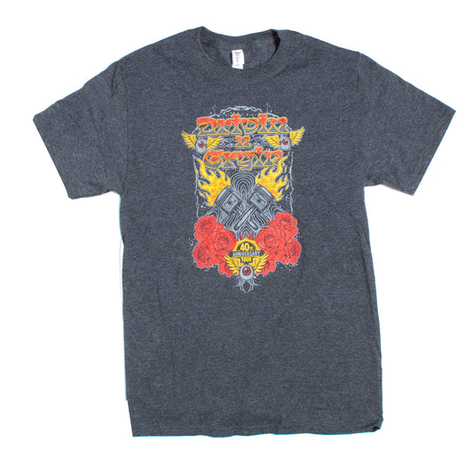 DRIVIN N CRYIN - 40 Year Anniversary T-shirt - Heather Grey