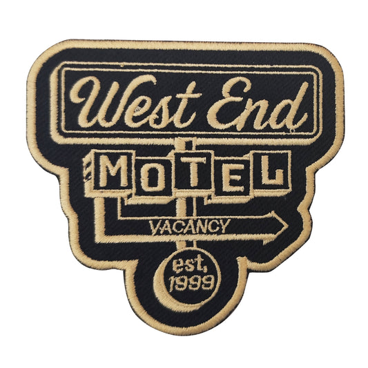 4" WIDE EMBROIDERED IRON-ON BACK DIE CUT PATCH
