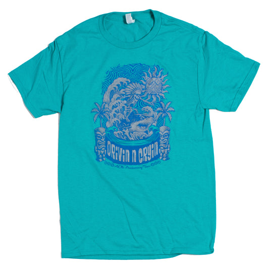 DRIVIN N CRYIN - 40 Year Anniversary T-shirt-Shark Rider
