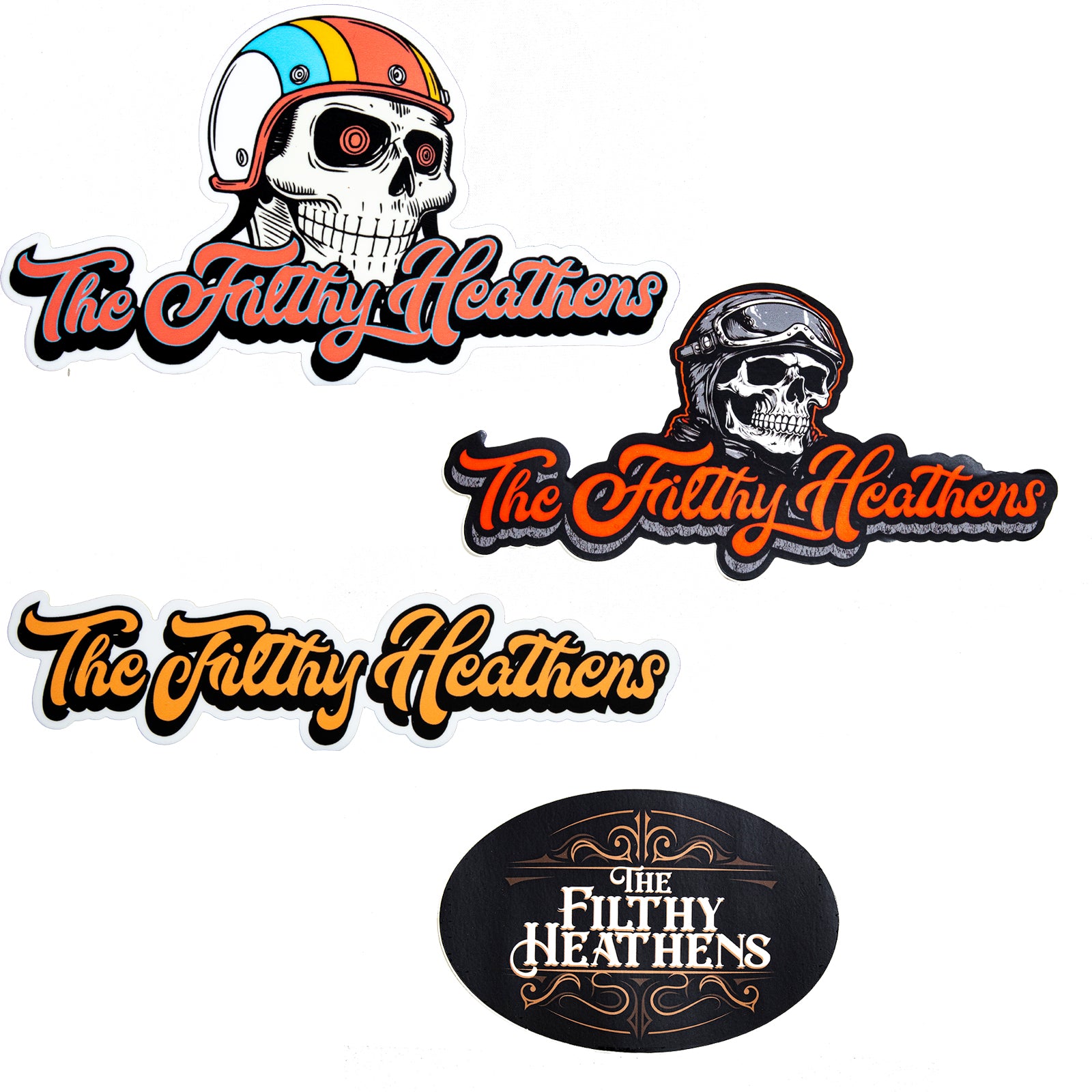 The Filthy Heathens OLD SCHOOL Sticker Set