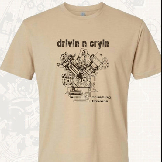 drivin n cryin Crushing Flowers Tan Tee