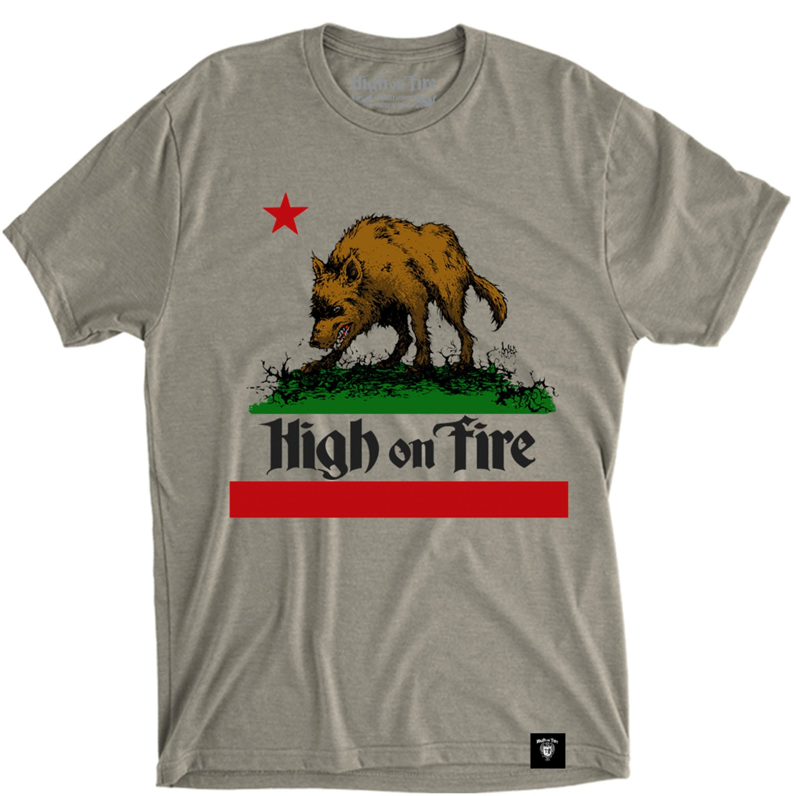 HIGH ON FIRE CA WOLF-ROPER SANDSTONE T-Shirt