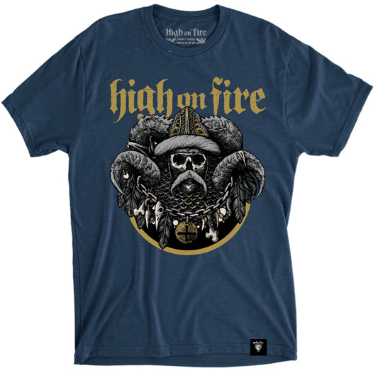 HIGH ON FIRE WARRIOR-STAHLSTEN Navy T-Shirt