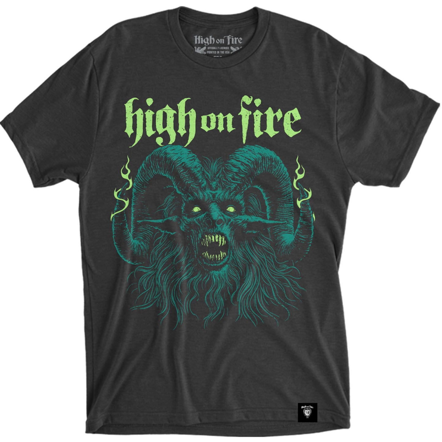 HIGH ON FIRE HORNS-DIOGO Black T-Shirt