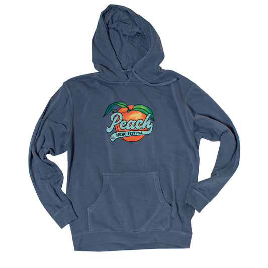 Peach Fest 2023 Slate HOODIE PEACH  Logo