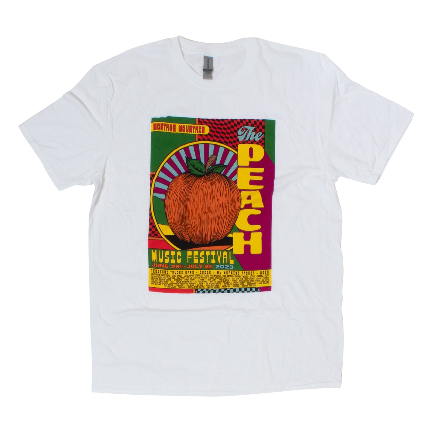 Peach Fest 2023 White Tee