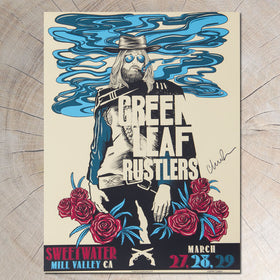 GLR Green Leaf Rustlers Show Poster Signed by Chris Robinson - D9