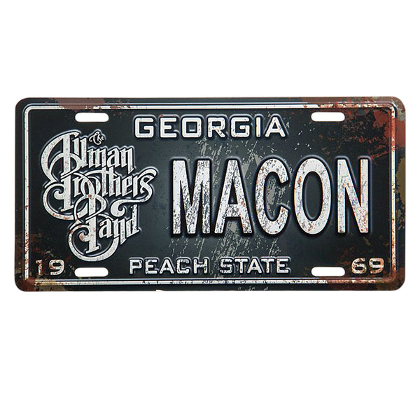 Allman Brothers Georgia License Plate