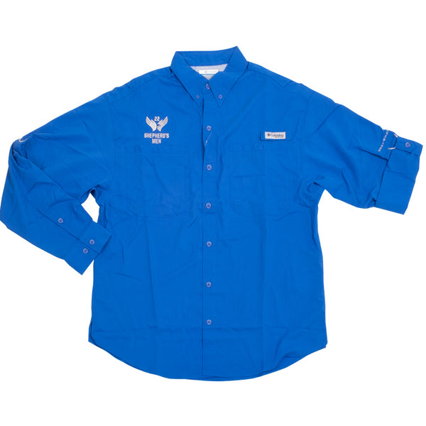 Shepherd's Men Blue PFG Tamiami™ II Long Sleeve Shirt Mens