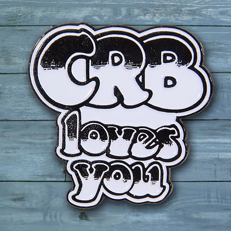 CRB Loves you Die Cast Enamel Pin