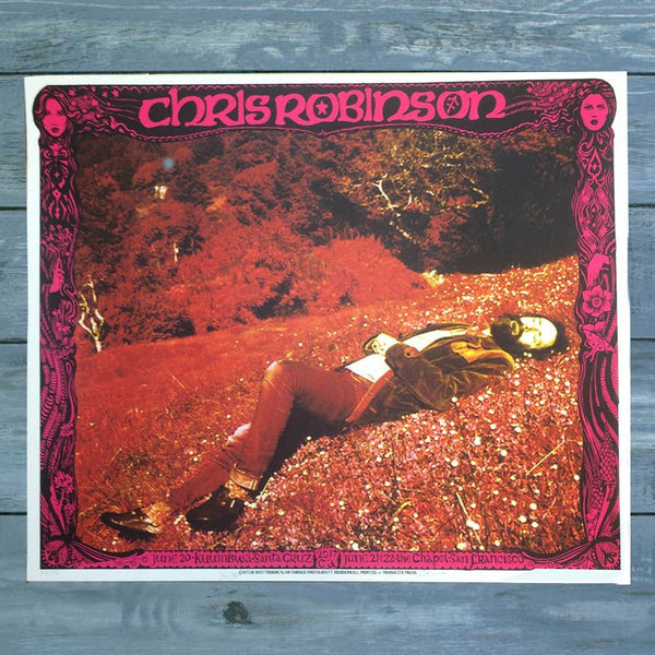 Chris Robinson Show Poster Kuumbwa Santa Cruz - D1