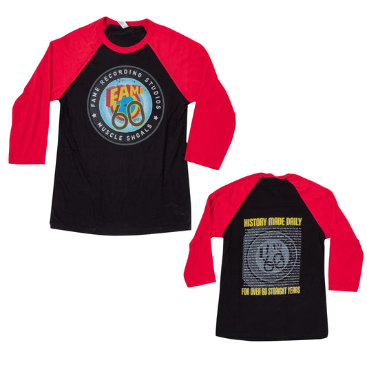 FAME 60th Anniversary Baseball Tee Red/Black