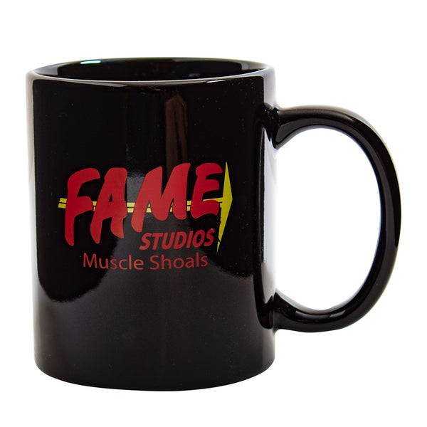 Fame logo Black Coffee Mug