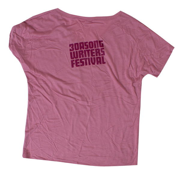 30ASWF Ladies Mauve Music Lovers Tee