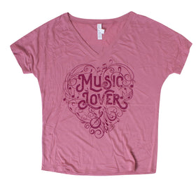 30ASWF Ladies Mauve Music Lovers Tee