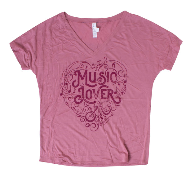 30ASWF Ladies Mauve Music Lovers Tee