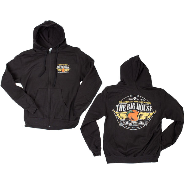 Big House Winged Peach Zip Up Hoodie