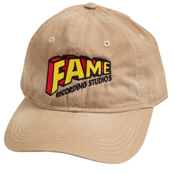 Khaki hat with Fame Logo