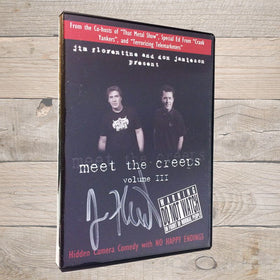 Jim Florentine Meet The Creeps 3 DVD Autographed