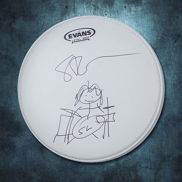 Drum Head Signed by Steve Gorman