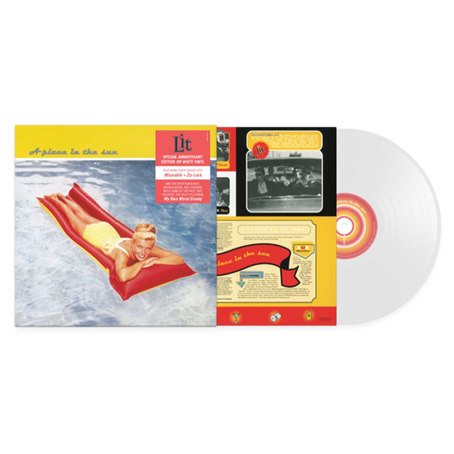 LIT SPECIAL ANNIVERSARY EDITION WHITE VINYL - A PLACE IN THE SUN