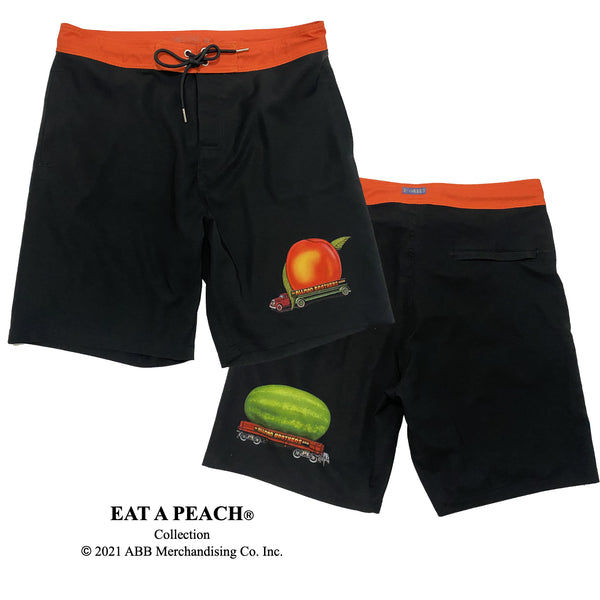 Eat A Peach Board Shorts
