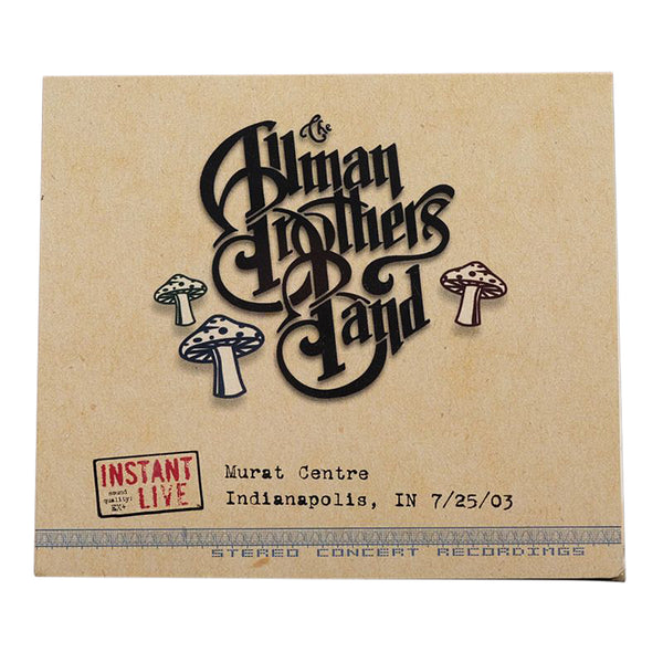 The Allman Brothers Instant Live CD: Murat Centre, Indianapolis IN, 7/25/03