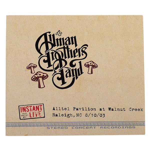 The Allman Brothers Instant Live CD Alltel Pavilion at Walnut Creek