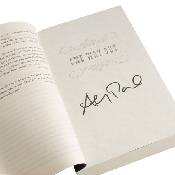 Autographed One Way Out: The Inside History of the Allman Brothers Band Book